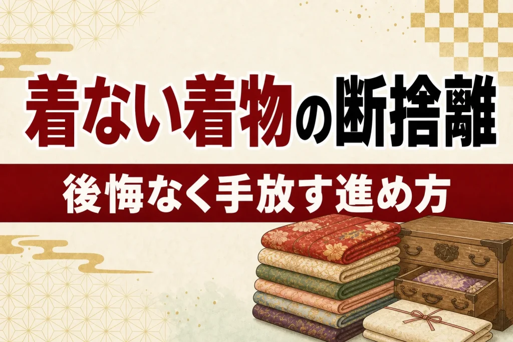 着ない着物を断捨離するには｜タンスの肥やしを後悔なく手放す方法