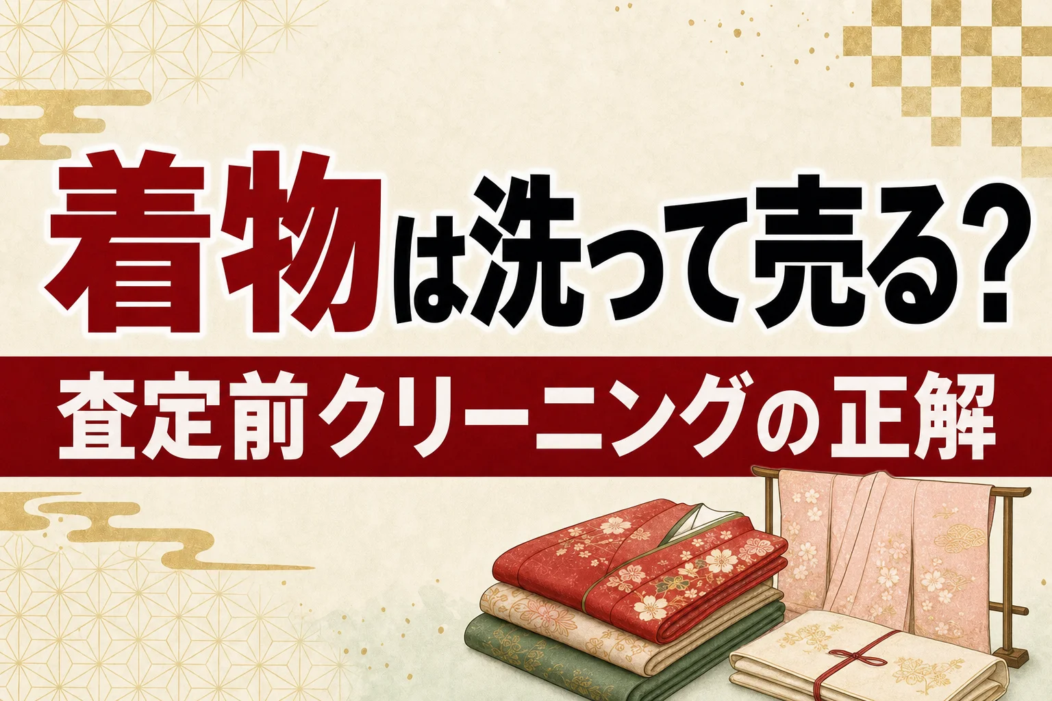 着物はクリーニングしてから売るべき？査定前の正解を解説