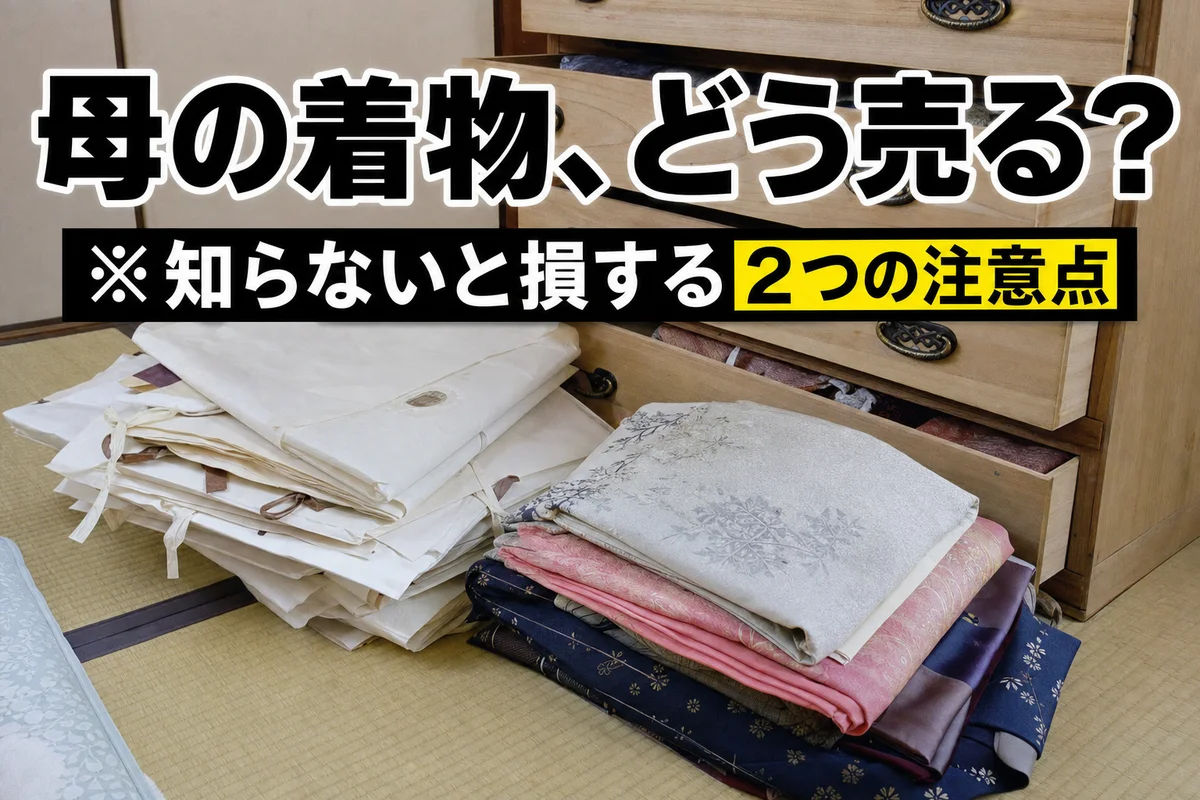 母の着物、どう売る?知らないと損する2つの注意点
