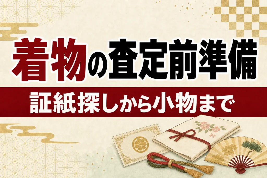 着物の査定前にやることチェックリスト｜証紙探しから小物まで