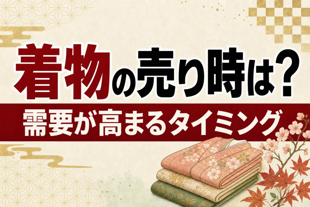着物を売るベストな時期はいつ？需要が高まるタイミングと売り時