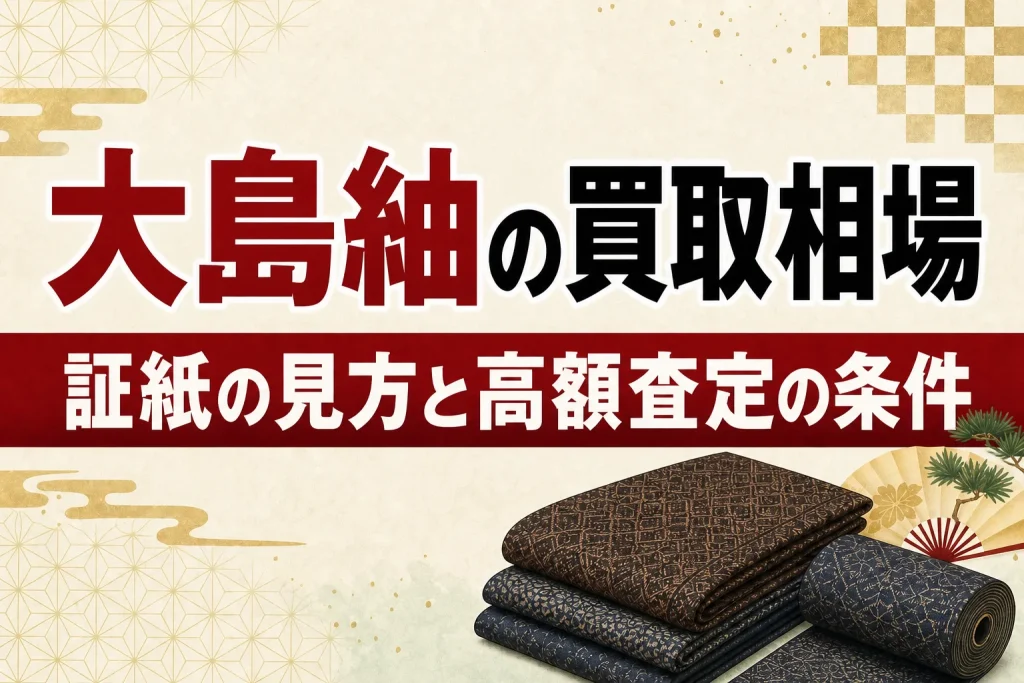 大島紬の買取相場｜証紙の見方と高額査定になる条件