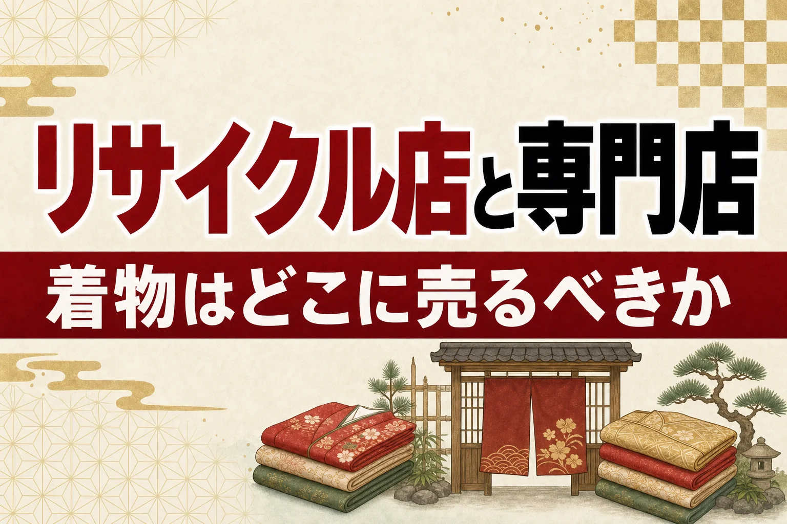 リサイクルショップと着物買取専門店の違い|どこに売るべき?