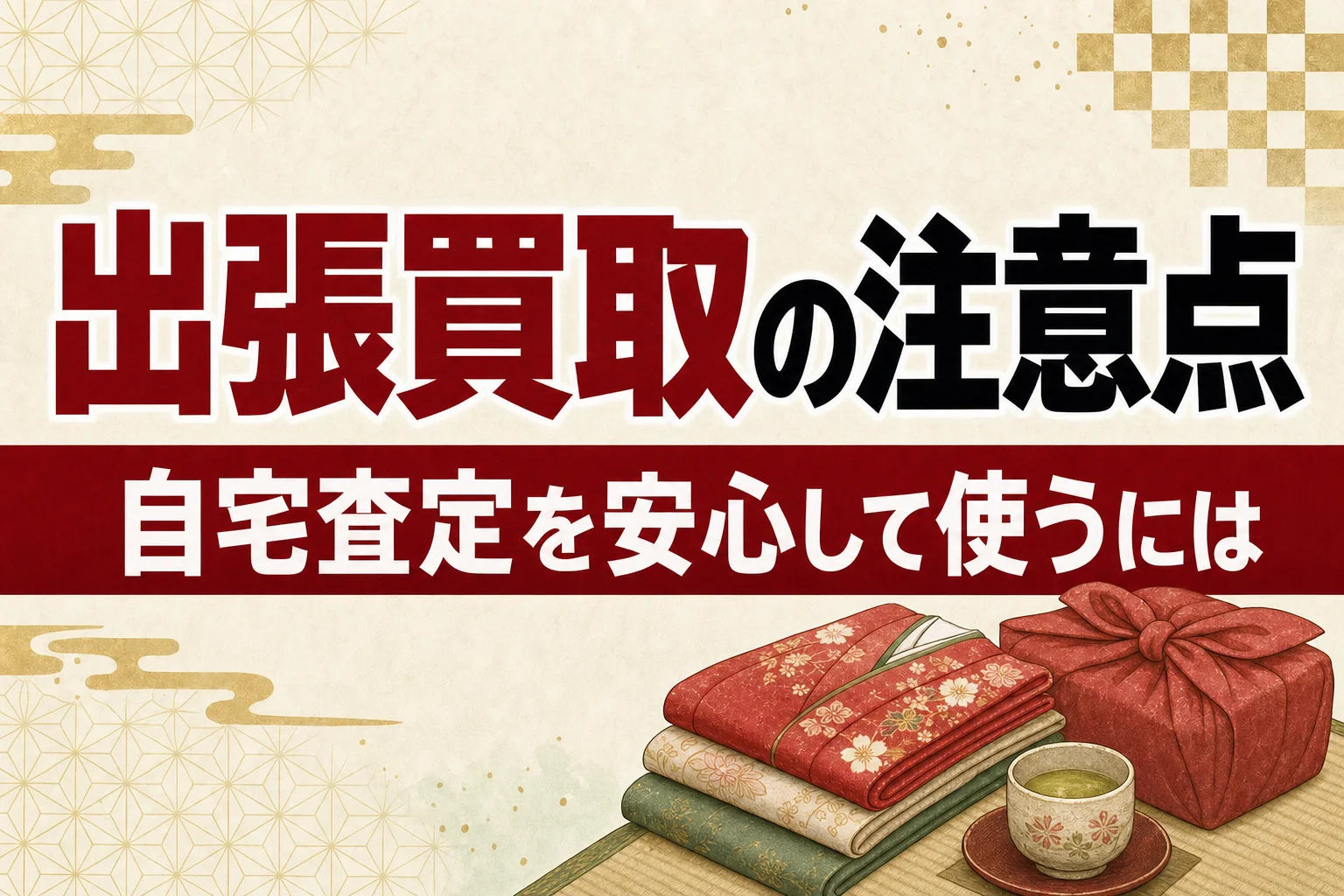 着物の出張買取の流れと注意点｜自宅査定を安心して使うには