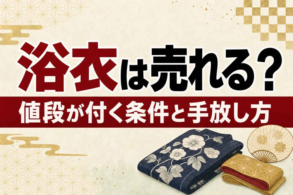 浴衣は買取してもらえる？値段が付く浴衣の条件と手放し方